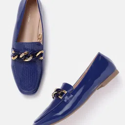 Van Heusen Woman Textured Loafers with Chain Detail-image-70