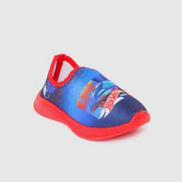 toothless Boys Blue Hot Wheels Printed Slip-On Sneakers-image-81