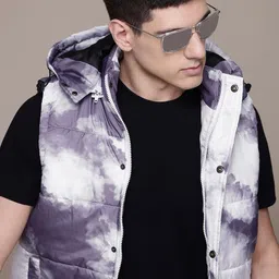 The Roadster Lifestyle Co. Dyed Hooded Padded Gilet Jacket-picture-54
