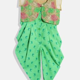 Twisha Girls Printed Basic Jumpsuit with Embroidered Jacket-picture-25