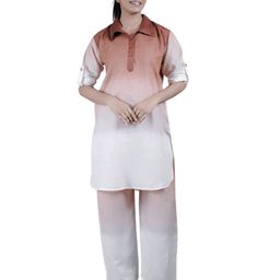 Eilaa Women Ombre Dyed Regular Kurta with Palazzos-15