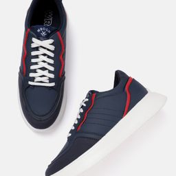 WROGN Men Regular Sneakers With Colourblocked Detail-image-93