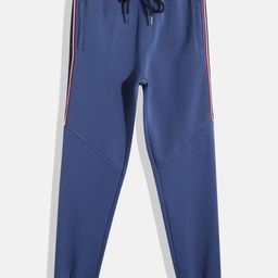 Nautica Boys Regular Fit Brand Logo Paneling Detail Joggers-picture-1