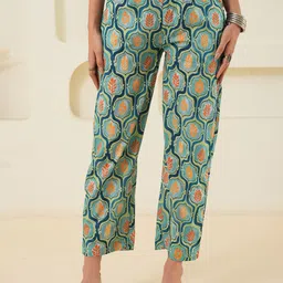 GULABOSITABO Women Floral Printed Original Trousers-image-57