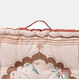 BLANC9 Pink & Rust Red Elephant Printed Floor Cushion image 5
