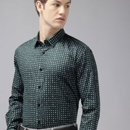 Van Heusen Pure Cotton Slim Fit Printed Formal Shirt-image-65