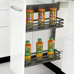 Olive Smartek 260x485x485 mm Mild Steel 2 Layer Pullout Drawer, 561 001 050 0-image-22