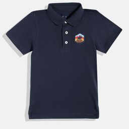 Allen Solly Junior Boys Polo Collar Pure Cotton Applique Detail T-shirt-image-59
