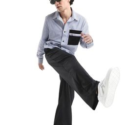 RARE RABBIT Men Comfort Fit Loose Fit Mid-Rise Cotton Trousers-image-33