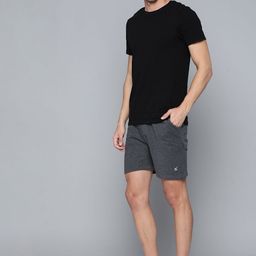 HRX By Hrithik Roshan Yoga Men Anthra Melange Organic Cotton  Sustainable Shorts-image-52