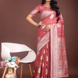 Astita Ethnic Motifs Woven Design Zari Saree-picture-56