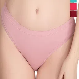 Liigne Pack Of 4 Cotton Mid-Rise Basic Briefs VCPC2007-XS-image-60