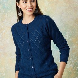 Melange by Lifestyle Women Round Neck Cardigan-image-40