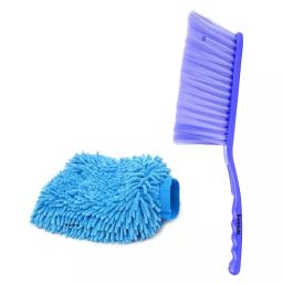 Winberg Large Microfiber Blue/Purple Multipurpose Cleaning Duster, Brush+Gloves (Pack of 2)-image-68