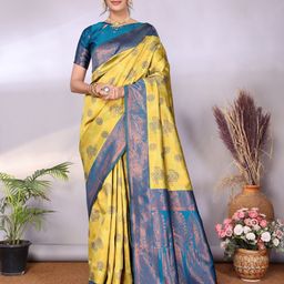 AVANTIKA FASHION Woven Design Zari Pure Silk Banarasi Saree-image-43