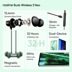 Realme Buds wireless 3 Neo Bluetooth Neckband image 3