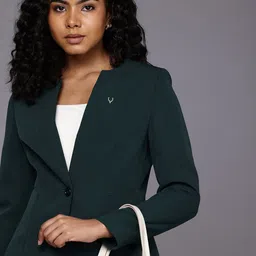 Allen Solly Woman Shawl Collar Single-Breasted Formal Blazer-image-25