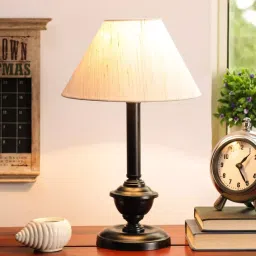 Tucasa NTU-83 B-22 Table Lamp with Metal Base (Beige)-15