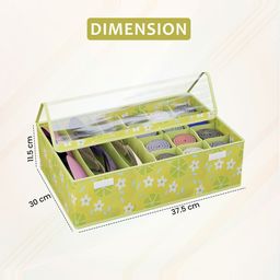 aura Kuber Industries Green Set of 1 Regular Drawer Organiser Organisers image 4