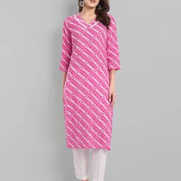 Anouk Rustic Women Geometric Printed Festive Cotton Straight Kurta-image-23