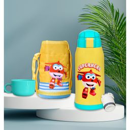 The Little Lookers Stainless Steel Insulated Sipper Bottle Yellow - 550 ml-image-79