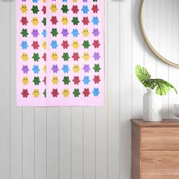 FABINALIV Set of 2Cotton Kids Bath Towels (110X56 cm) Pink -Cartoon Print-41