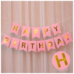 Decor Mantra happy birthday banner is perfect for outdoor and indoorbirthday decoration - Pink - Pack of 13-image-59