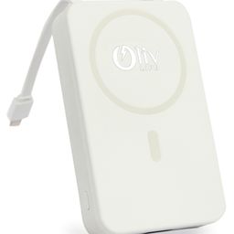 Oliv Life 10000mAh Magnetic Wireless Power Bank Sylaris Magpro for iPhone 16/15/14/13/12 Series Type C Fast Charging Lithium Polymer Battery (Input & Output) 15w Wireless & Mag-Safe - White-12