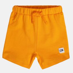 MINI KLUB Cotton Knit Solid Shorts - Mustard-picture-47