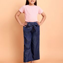 YK Girls Round Neck Pure Cotton T-Shirt With Palazzo-28