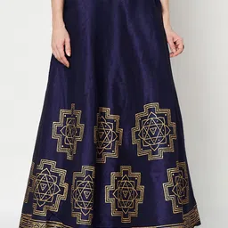studio rasa Printed Flared Maxi Skirts-47