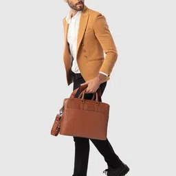 SENNES Leather Oversized Structured Shoulder Bag-image-6