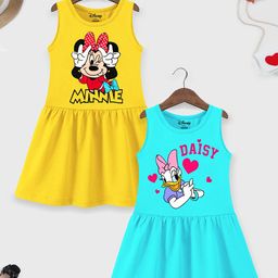 Disney By Miss and Chief Print A-Line Dress-51