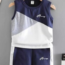 ELPIXIE FASHION Unisex Blue Clothing Set-image-104