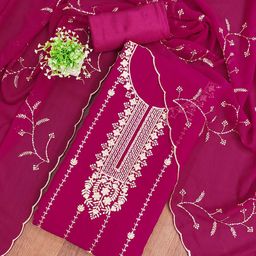 Maroosh Embroidered Silk Georgette Unstitched Dress Material-image-53