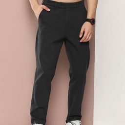 Harvard Men Relaxed Straight Leg Straight Fit Trousers-image-60