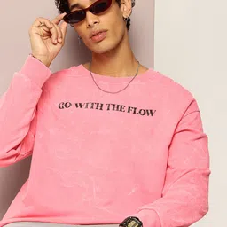 Kook N Keech Typography Printed Washed Effect Sweatshirt-image-83