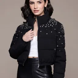 Label Ritu Kumar Women Studded Puffer Jacket-picture-14