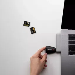 Lexar 2-in-1 Card Reader USB 3.1 Support SD and microSD UHS-II Memory Cards, RW450 image 2