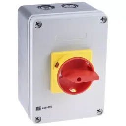 RS PRO 4P Pole DIN Rail Isolator Switch 63 A 22 kW, 466223-36
