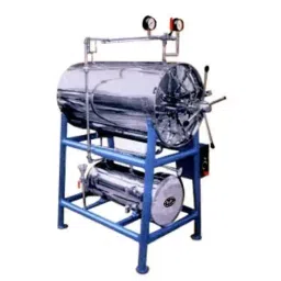 A ONE HOSPICARE Triple Chamber Stainless Steel 304 Grade Horizontal Autoclave, AOH - 205-48