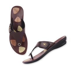 PENNEN Women Printed T-Strap Flats-image-9