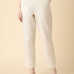 Van Heusen Women Cotton Relax Fit Functional Pockets Cigarette Trousers-image-21