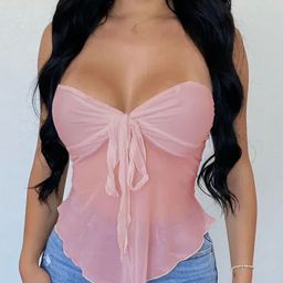 StyleCast x Revolte Women Strapless Bardot Top-image-98