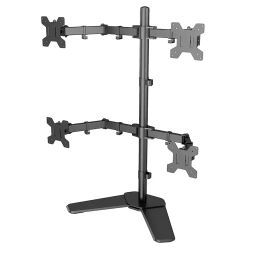 GITRU M044 14-27 Inch Alloy Steel, Aluminium 4 Screens Stand Monitor Desk Clamp-image-9