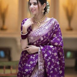 KALINI Woven Design Zari Pure Silk Banarasi Saree-image-29