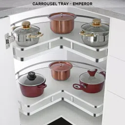 Olive Emperor 710 mm Dia. 2 Layer Carrousel Tray Without Center Support, 101 030 012 0-image-90