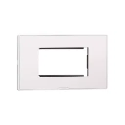 Legrand Cover Plate with Support Frame Myrius Classic White 4 Module, 6795 04 (Pack of 10)-36