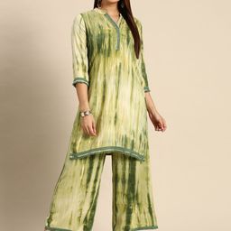 Anouk Women Dyed Regular Kurta With Palazzos-22