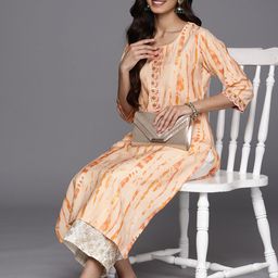 Libas Printed Sequinned Laced Kurta image 5